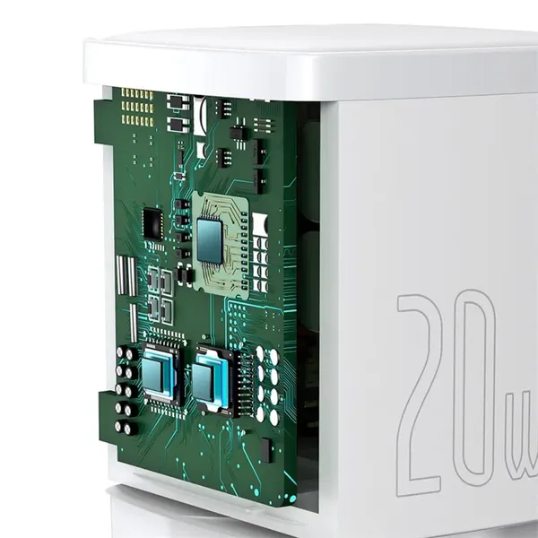 Ładowarka sieciowa Baseus Cube 20W PD USB-C - biała