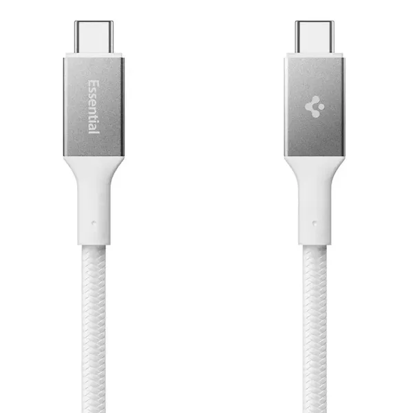 Kabel Spigen Essential EB24015CC USB-C / USB-C 240W 150cm - biały