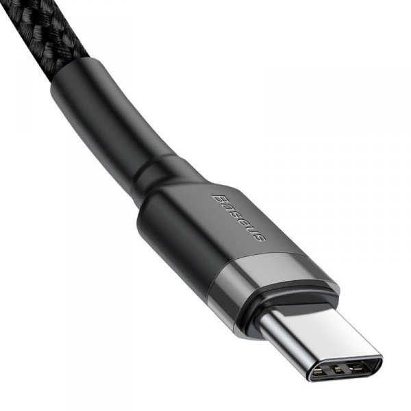 Kabel Baseus CATKLF-HG1 USB-C - USB-C PD QC 60W 3A 480Mb/s 2m - czarno-szary