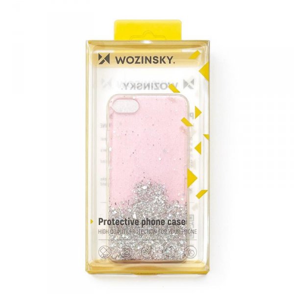 Wozinsky Star Glitter błyszczące etui pokrowiec z brokatem Samsung Galaxy M51 różowy