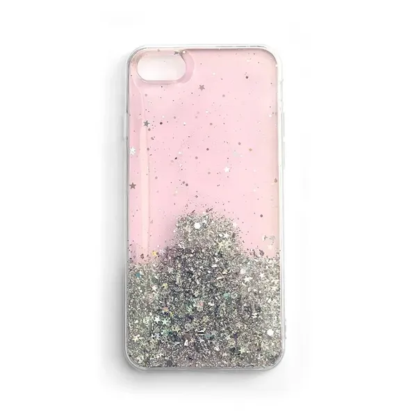 Wozinsky Star Glitter błyszczące etui pokrowiec z brokatem Xiaomi Redmi K40 Pro+ / K40 Pro / K40 / Poco F3 różowy