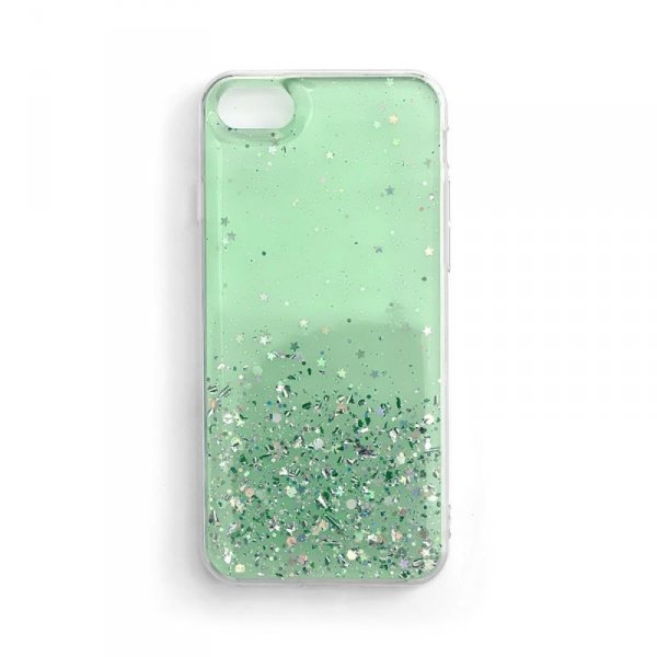 Wozinsky Star Glitter błyszczące etui pokrowiec z brokatem Samsung Galaxy A72 4G zielony