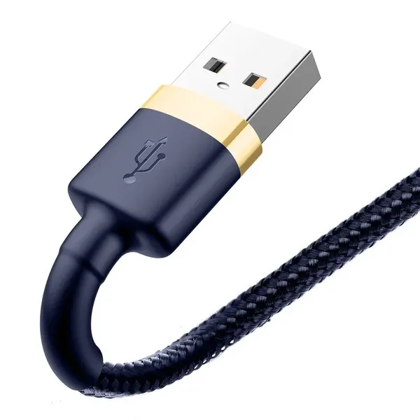 Kabel Baseus Cafule USB-A / Lightning 1.5A QC 3.0 2 m - niebiesko-złoty