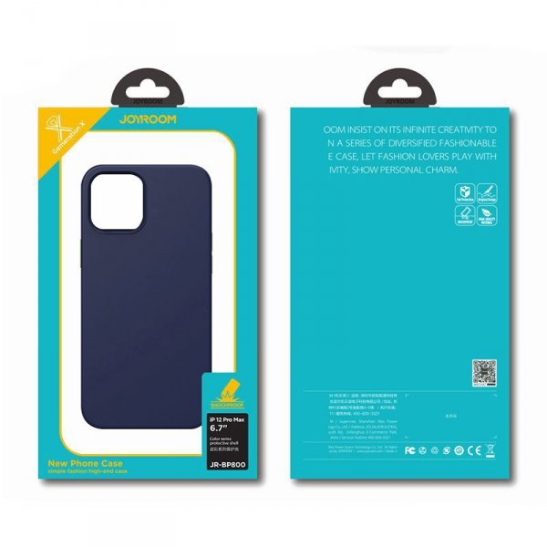 Joyroom Color Series ochronne etui do iPhone 12 mini czarny (JR-BP798)