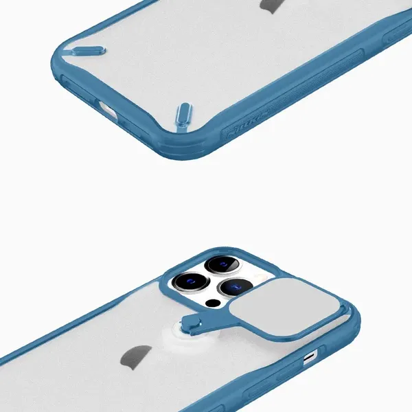 Nillkin Cyclops Case wytrzymałe etui z osłoną na aparat i składaną podstawką iPhone 13 Pro czarny