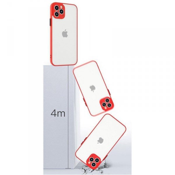 Milky Case silikonowe elastyczne półprzezroczyste etui do Xiaomi Redmi 9T czerwony