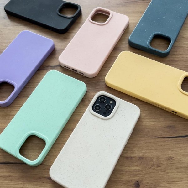 Eco Case etui do iPhone 12 Pro Max silikonowy pokrowiec obudowa do telefonu fioletowy