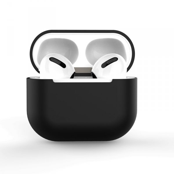 Etui do AirPods 3 silikonowy miękki pokrowiec na słuchawki czarny (case C)