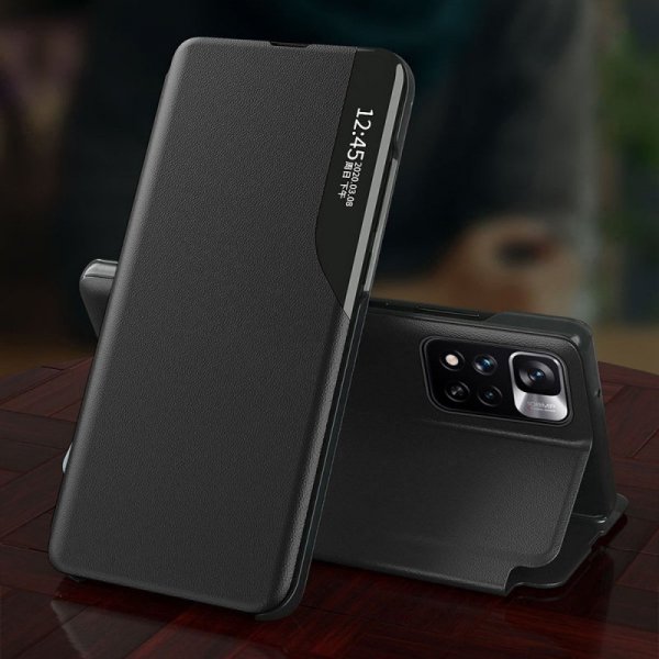 Eco Leather View Case elegancki futerał etui z klapką i funkcją podstawki Xiaomi Redmi Note 11T 5G / Redmi Note 11S 5G / Poco M4