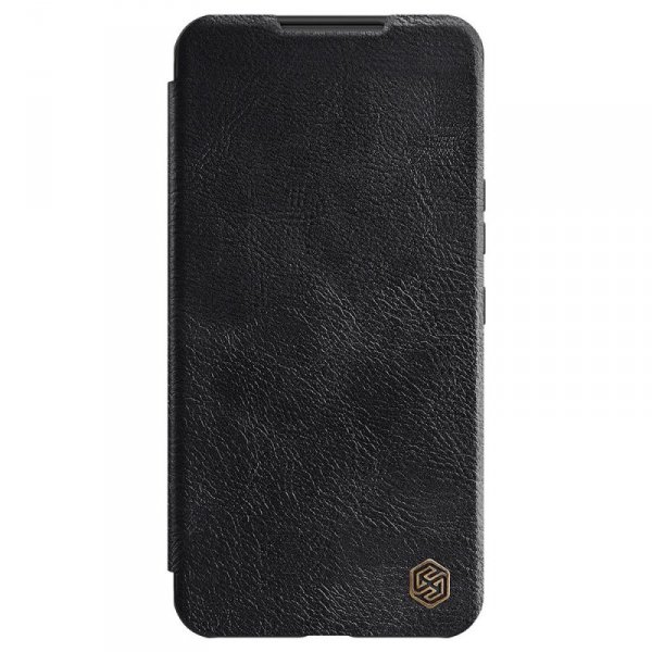 Nillkin Qin Leather Pro Case etui do Samsung Galaxy S22+ (S22 Plus) osłona na aparat kabura pokrowiec obudowa z klapką czarny