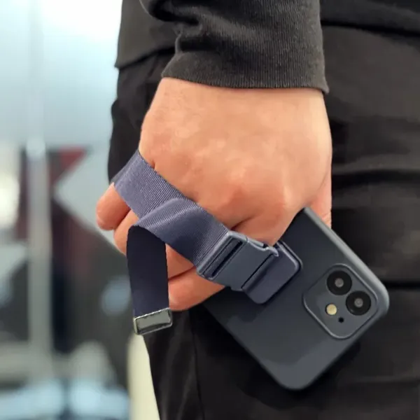 Rope Case silikonowe etui ze smyczą torebka smycz pasek do Xiaomi Redmi Note 11 Pro różowy