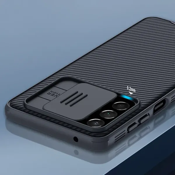 Nillkin CamShield Pro Case pancerne etui pokrowiec osłona na aparat kamerę Samsung Galaxy A73 czarny