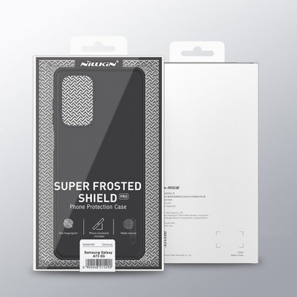 Nillkin Super Frosted Shield Pro wytrzymałe etui pokrowiec Samsung Galaxy A73 niebieski