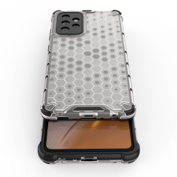 Honeycomb etui pancerny pokrowiec z żelową ramką Samsung Galaxy A53 5G przezroczysty