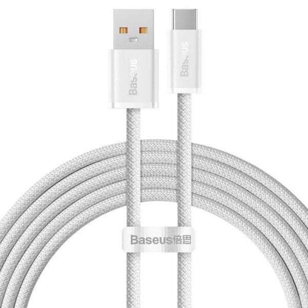 Baseus Dynamic Series kabel USB - USB Typ C 100W 2m biały (CALD000702)