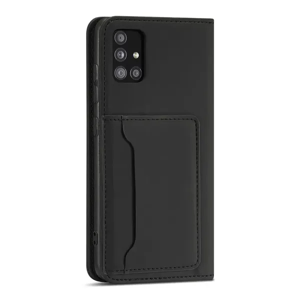 Magnet Card Case etui do Xiaomi Redmi Note 11 Pro pokrowiec portfel na karty kartę podstawka czarny