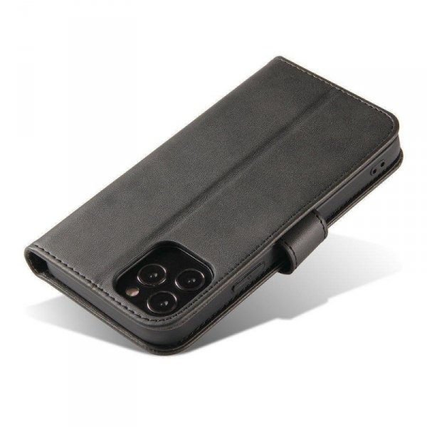 Magnet Case elegancki futerał etui pokrowiec z klapką i funkcją podstawki Realme 9 Pro + (9 Pro Plus) czarny