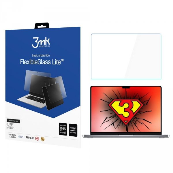 3MK FlexibleGlass Lite Macbook Pro 16&quot;2021 Szkło Hybrydowe Lite