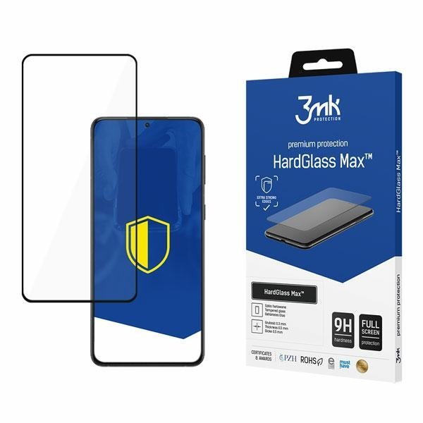 3MK HardGlass Max Sam S906 S22 Plusczarny/black FullScreen Glass