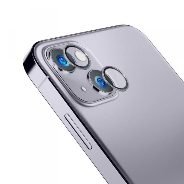 3MK Lens Protection Pro iPhone 14 Plus 6,7&quot; fioletowy/violet Ochrona na obiektyw aparatu z ramką montażową 1szt.