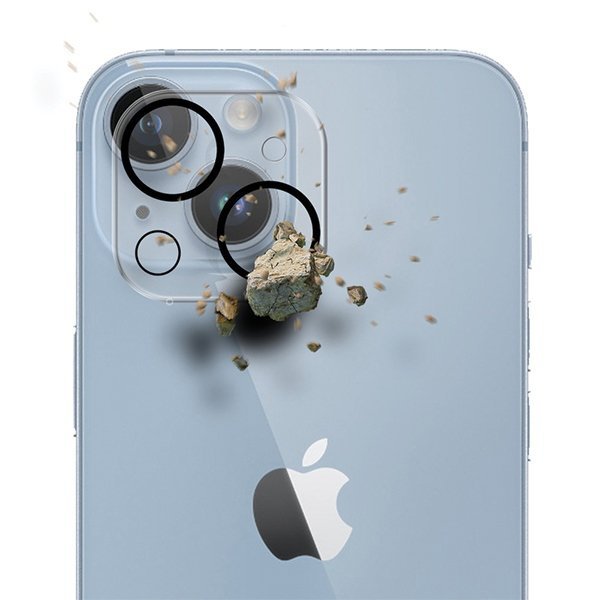 3MK Lens Pro Full Cover iPhone 15/15Plus Szkło hartowane na obiektyw aparatu z ramką montażową 1szt