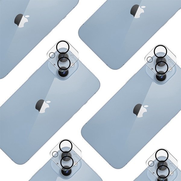 3MK Lens Pro Full Cover iPhone 15/15Plus Szkło hartowane na obiektyw aparatu z ramką montażową 1szt