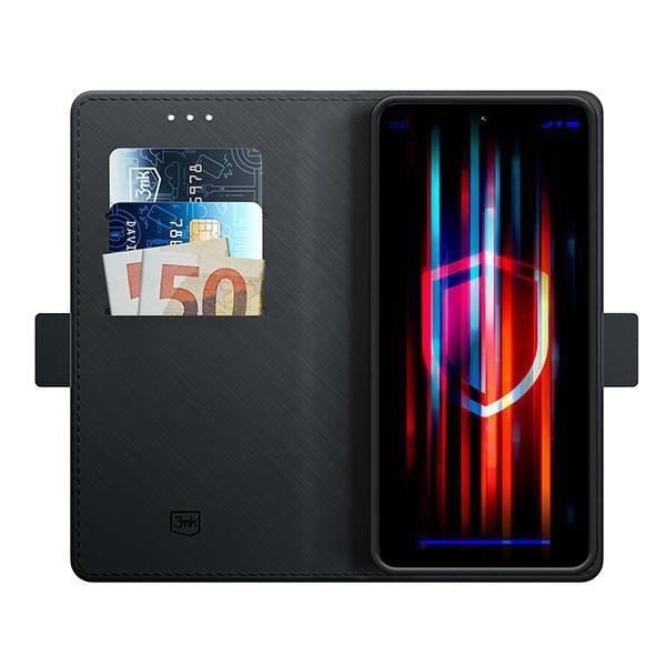 3MK Wallet Case Redmi Note 13 4Gczarny/black