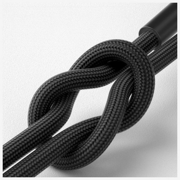 Kabel 3MK Hyper Cable N-SERIES USB-A do  USB-C 1m 9V/2A 18W QC 3.0 czarny