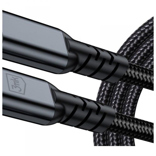 Kabel 3MK Hyper Cable N-SERIES USB-C     Thunderbolt 4 1m 48V/5A 40Gb/s 240W 8K60Hhz czarny