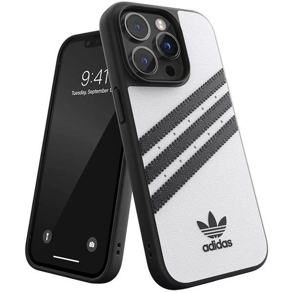 Adidas OR Moulded Case PU iPhone 14 Pro 6,1&quot; biało-czarny/white-black 50190