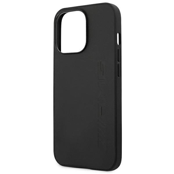 AMG AMHCP14XDOLBK iPhone 14 Pro Max 6,7&quot; czarny/black hardcase Leather Hot Stamped