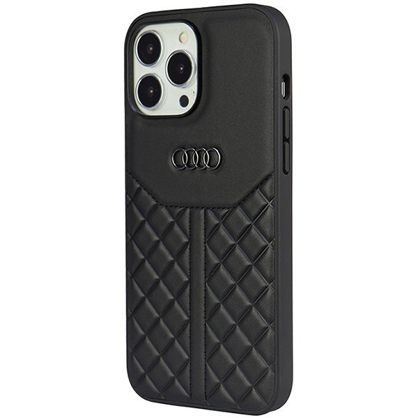 Audi Genuine Leather iPhone 13 Pro Max 6.7&quot; czarny/black hardcase AU-TPUPCIP13PM-Q8/D1-BK