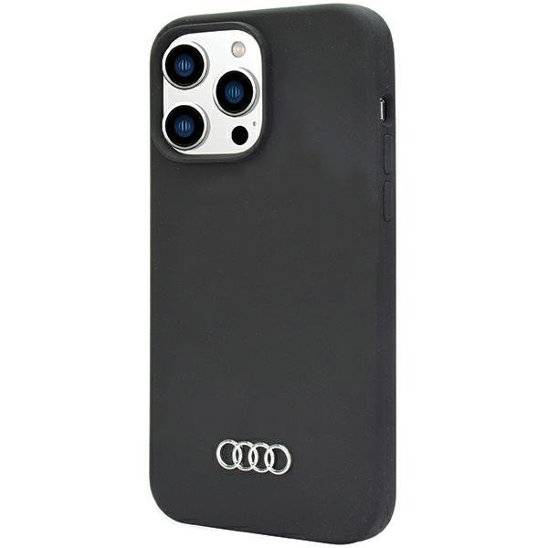 Audi Silicone Case iPhone 14 Pro 6.1&quot; czarny/black hardcase AU-LSRIP14P-Q3/D1-BK