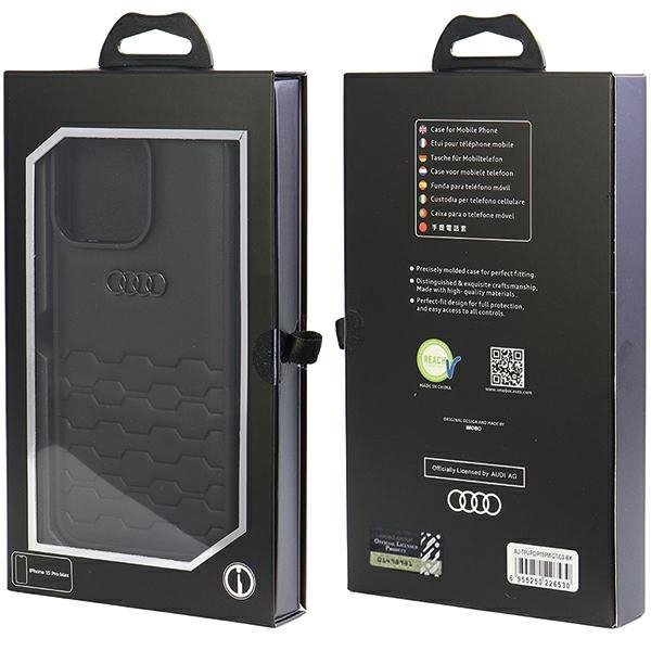 Audi GT Synthetic Leather iPhone 15 Pro Max 6.7&quot; czarny/black hardcase AU-TPUPCIP15PM-GT/D2-BK