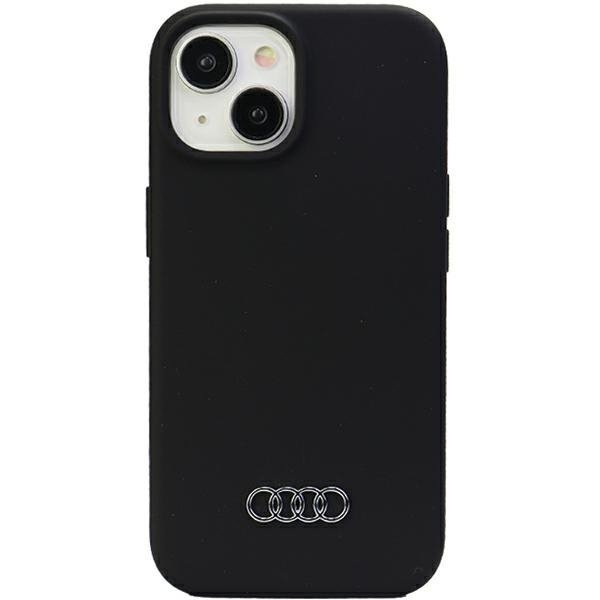 Audi Silicone Case iPhone 15 Plus / 14 Plus 6.7&quot; czarny/black hardcase AU-LSRIP15M-Q3/D1-BK