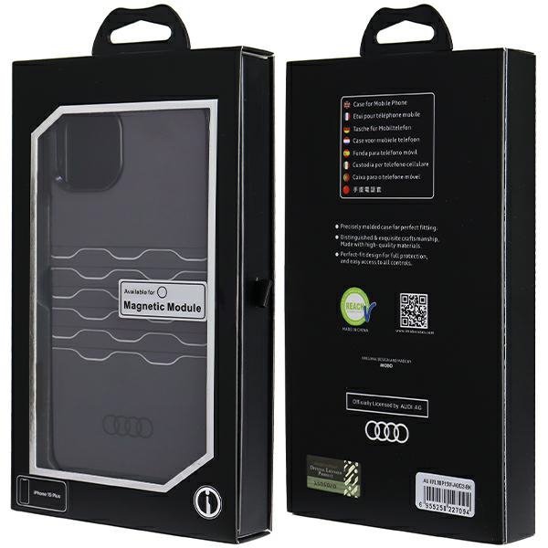 Audi IML MagSafe Case iPhone 15 Plus / 14 Plus 6.7&quot; czarny/black hardcase AU-IMLMIP15M-A6/D3-BK