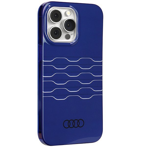 Audi IML MagSafe Case iPhone 13 Pro / 13 6.1&quot; niebieski/navy blue hardcase AU-IMLMIP13P-A6/D3-BE