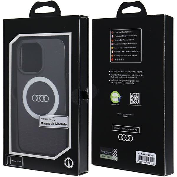 Audi IML Big Logo MagSafe Case iPhone 13 Pro / 13 6.1&quot; czarny/black hardcase AU-IMLMIP13P-Q5/D2-BK