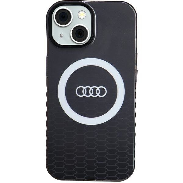 Audi IML Big Logo MagSafe Case iPhone 15 / 14 / 13 6.1&quot; czarny/black hardcase AU-IMLMIP15-Q5/D2-BK