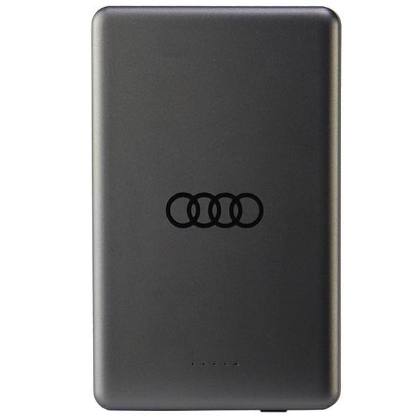 Audi Powerbank indukcyjny 15W 5000mAhszary/grey Big Logo MagSafe AU-MWPB5000-GT/D1-GY