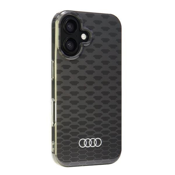 Audi IML Stitching Pattern MagSafeiPhone 16 6.1&quot; czarny/black hardcase AU-IMLMIP16-Q5/D3-BK