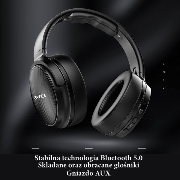 AWEI słuchawki nauszne Bluetooth A780BLczarny/black