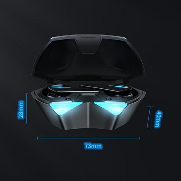 AWEI słuchawki Bluetooth 5.0 T23 TWS+ stacja dokująca gamingowe czarny/black