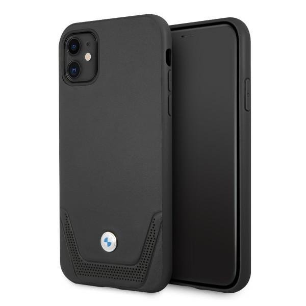 Etui BMW BMHCN61RSWPK iPhone 11 / Xr 6,1&quot; czarny/black hardcase Leather Perforate