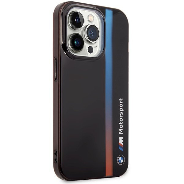 Etui BMW BMHCP14L22HVGV iPhone 14 Pro 6.1&quot; czarny/black IML Tricolor Stripe