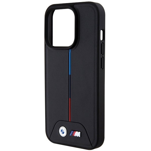 BMW BMHMP15L22PVTK iPhone 15 Pro 6.1&quot; czarny/black hardcase Quilted Tricolor MagSafe