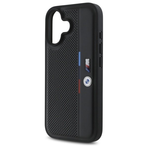 BMW BMHCP16S23PUPVK iPhone 16 6.1&quot;czarny/black hardcase M Perforated Tricolor Detail Line
