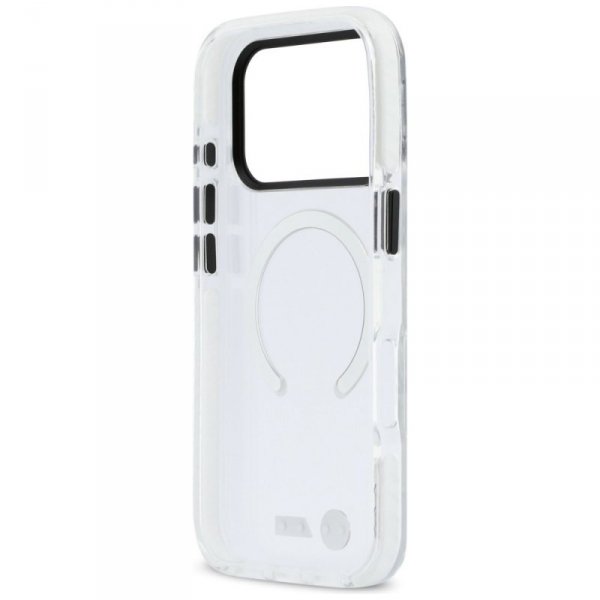 Etui BMW M IML Shockproof Metal Logos    MagSafe do iPhone 17 Pro Max przezroczysty