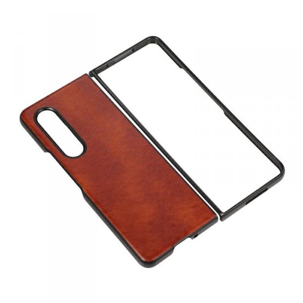 Beline Etui Leather Case Samsung Z Fold 3 brązowy/brown