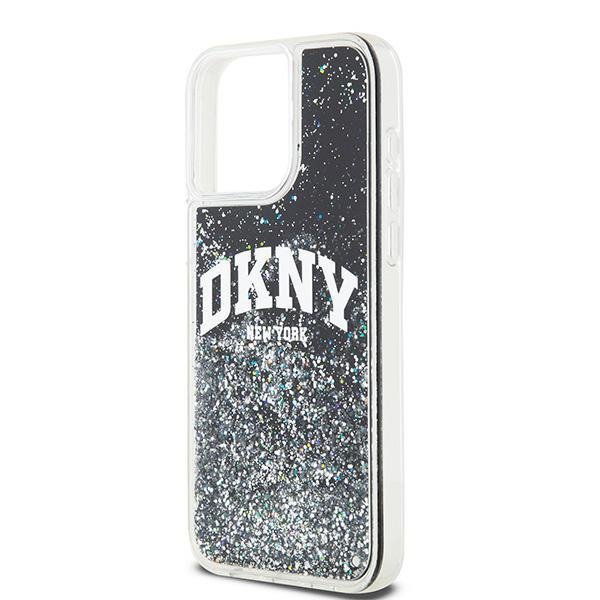 DKNY DKHCP14XLBNAEK iPhone 14 Pro Max 6.7&quot; czarny/black hardcase Liquid Glitter Big Logo